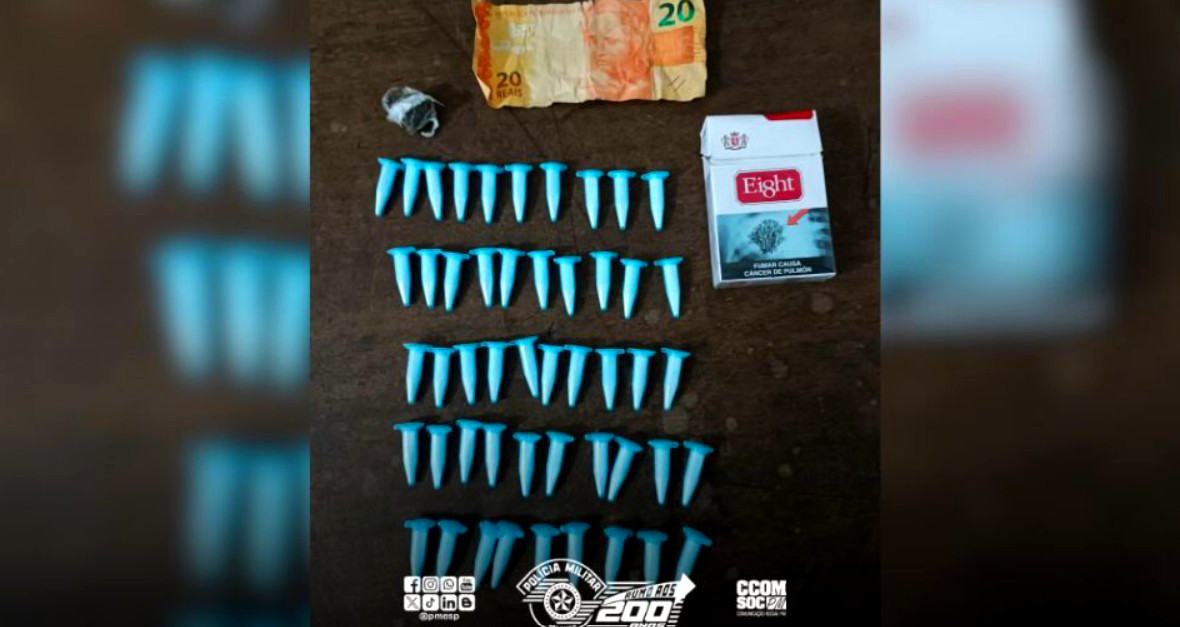 PM prende traficante com drogas dentro de maço de cigarros em Piacatu