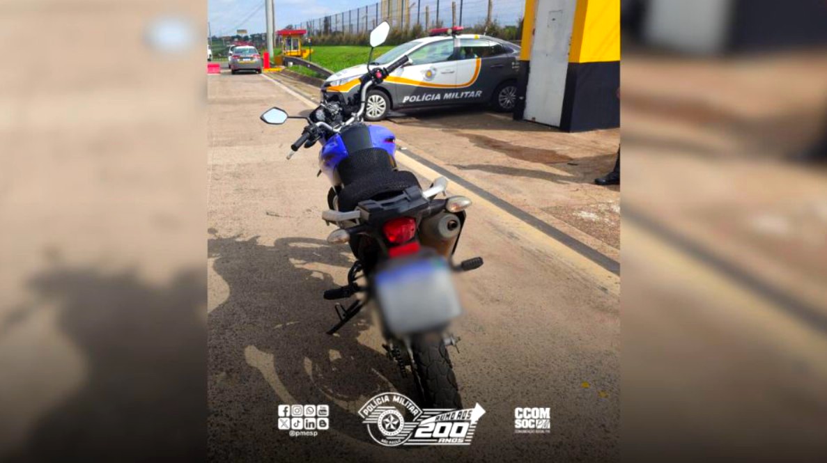 Polícia Rodoviária apreende moto adulterada em Nova Odessa