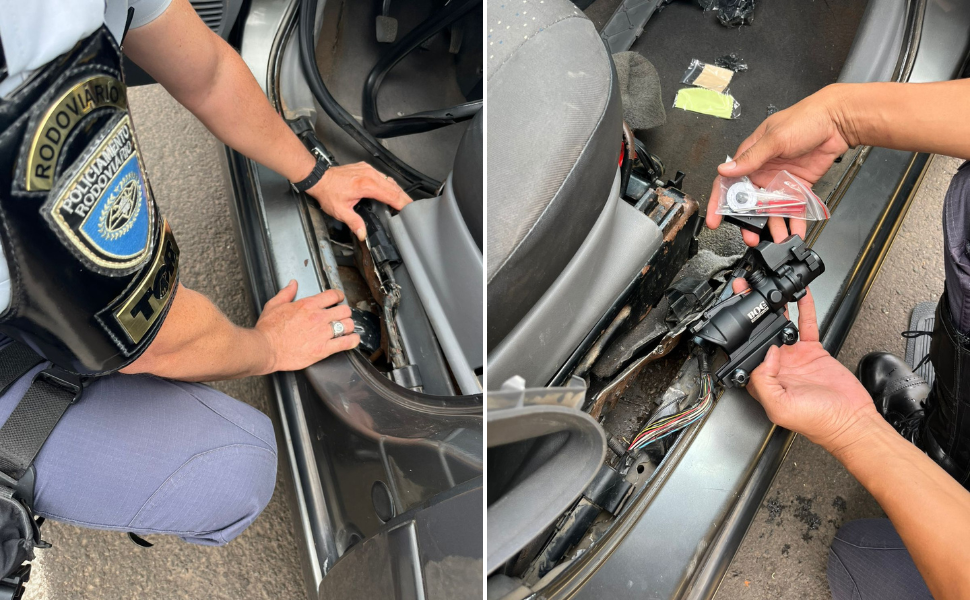 Polícia Rodoviária apreende armas e munições em Presidente Prudente (Foto: 2º BPRv)