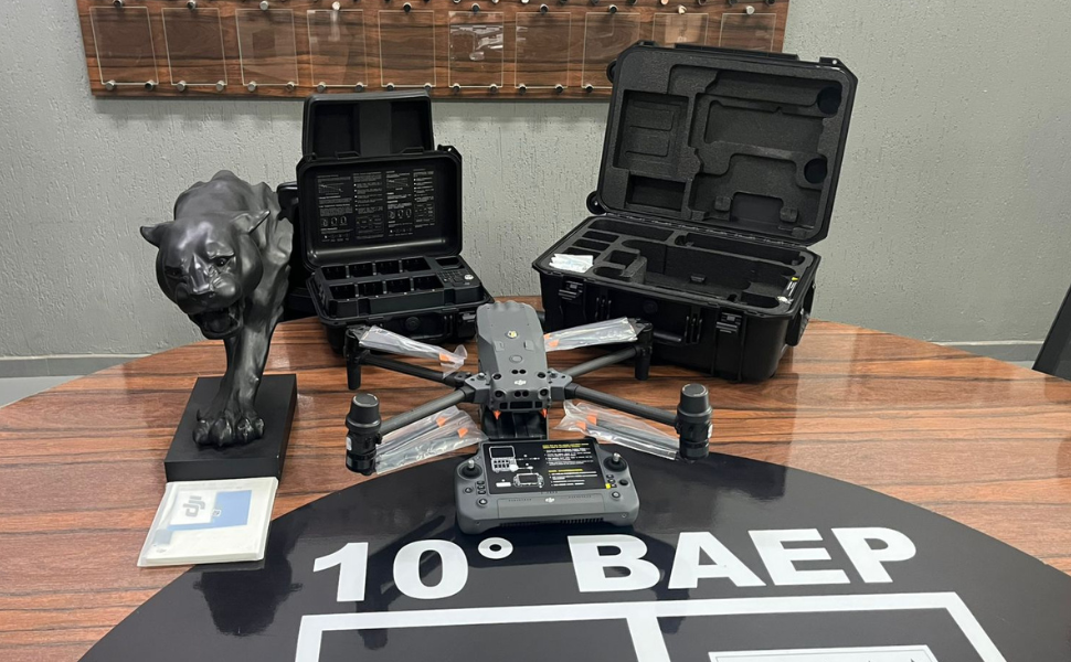 10º BAEP adquire drone para auxiliar no combate ao crime organizado (Foto: 10º BAEP)