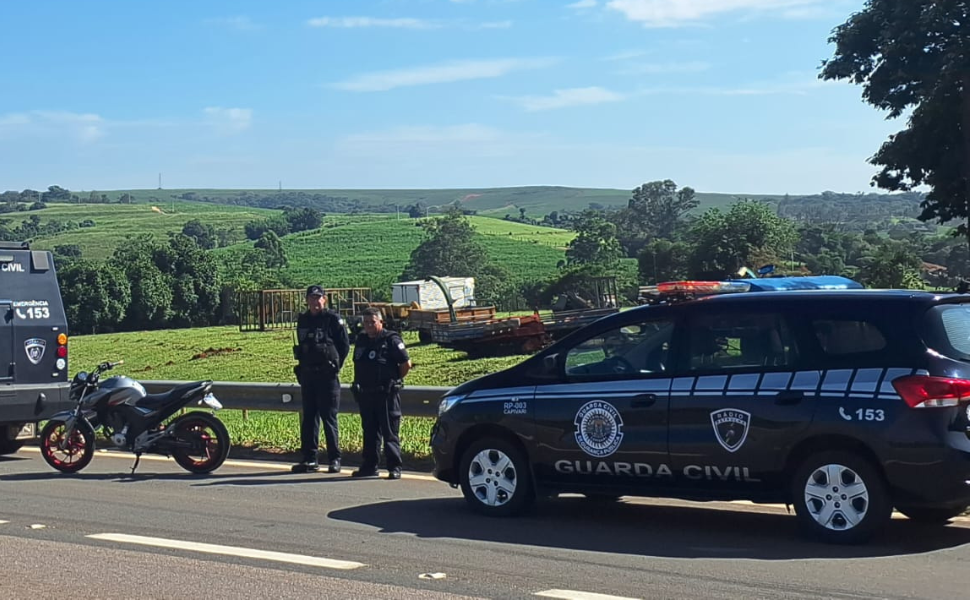 GCM de Capivari intercepta motocicleta após fuga em direção perigosa (Foto: GCM/Capivari)