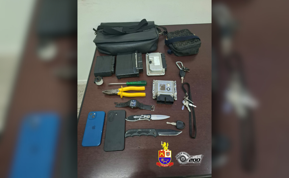 Condutor foge a pé após abordagem da PM em Americana (Foto: 19º BPM/I)