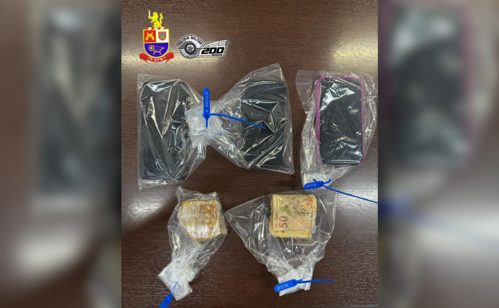 Homem é preso por tráfico de drogas em Americana (Foto: 19ºBPM/I)