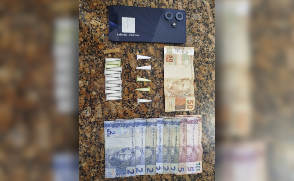 Homem é preso por tráfico de drogas em Santa Bárbara d’Oeste (Foto: GCM/SBO)