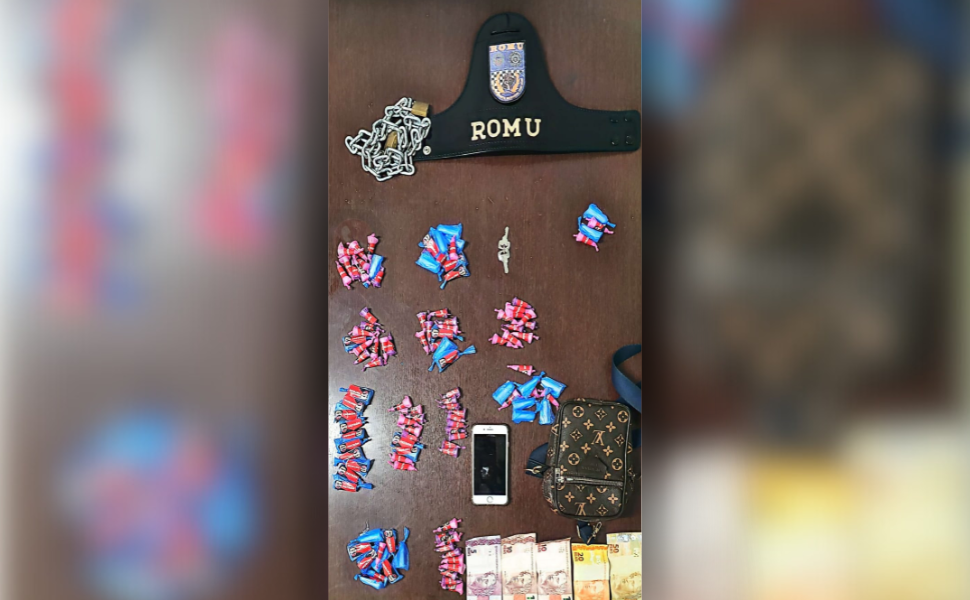 ROMU Canil prende jovem com drogas em Sumaré (Foto: GCM/Sumaré)