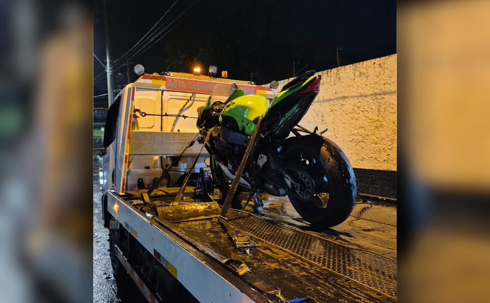 Homem é preso após fuga com motocicleta dublê em Santa Bárbara d'Oeste (Foto: 19º BPM/I)
