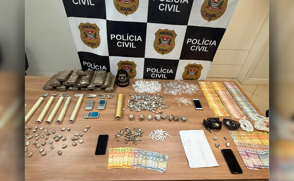 Polícia Civil e ROMU prendem três por tráfico de drogas em Piracicaba (Foto: DISE/Polícia Civil)
