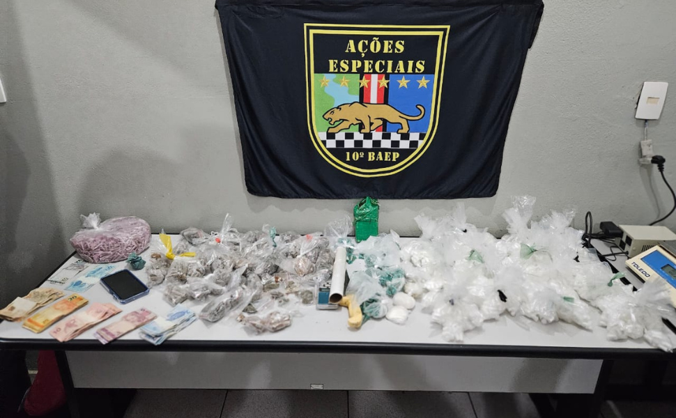 PM prende traficante e apreende mais de 4 kg de drogas em Limeira (Foto: 10º BAEP)