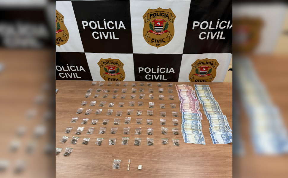 Polícia Civil prende homem por tráfico de drogas em Piracicaba (Foto: Polícia Civil)