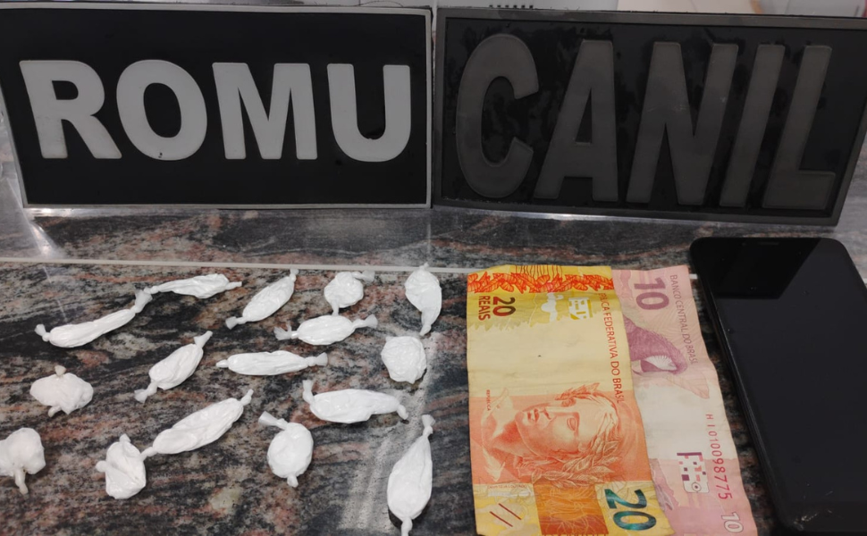 ROMU de Monte Mor prende homem por tráfico de drogas no Jardim Paulista (Foto: GCM/Monte Mor)