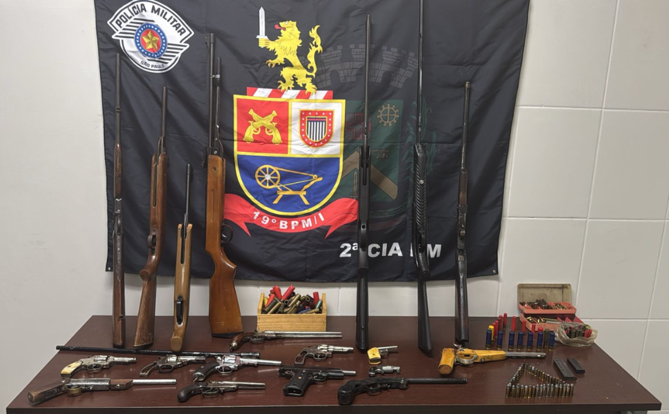PM descobre fábrica clandestina de armas em Santa Bárbara d’Oeste (Foto: 19º BPM/I)