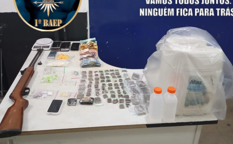PM prende três por tráfico de drogas e receptação em Campinas (Foto: 1º BAEP)