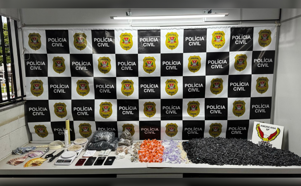 Polícia Civil estoura casa bomba e apreende grande quantidade de drogas em Paulínia (Foto: Polícia Civil)