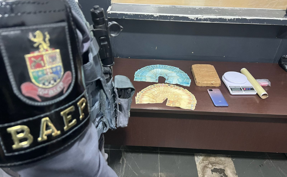 BAEP prende indivíduo por tráfico de drogas em Hortolândia (Foto: 10º BAEP)