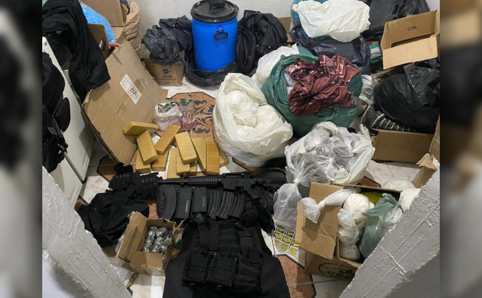 ROTA encontra "casa-bomba" em Paraisópolis e prende três criminosos (Foto: Divulgação)