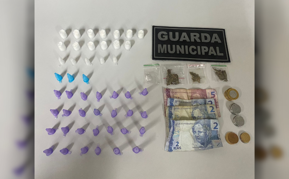 GCM de Campinas prende homem por tráfico de drogas durante patrulhamento escolar (Foto: GCM/Campinas)