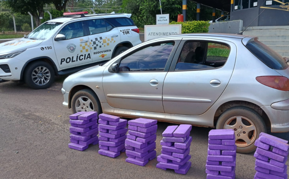 TOR e PRF apreendem 94,7 kg de maconha em Paraguaçu Paulista (Foto: 2º BPRv)