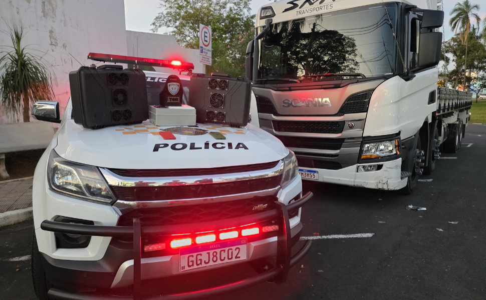TOR recupera caminhão roubado em Jaguariúna (Foto: 4º BPRv)