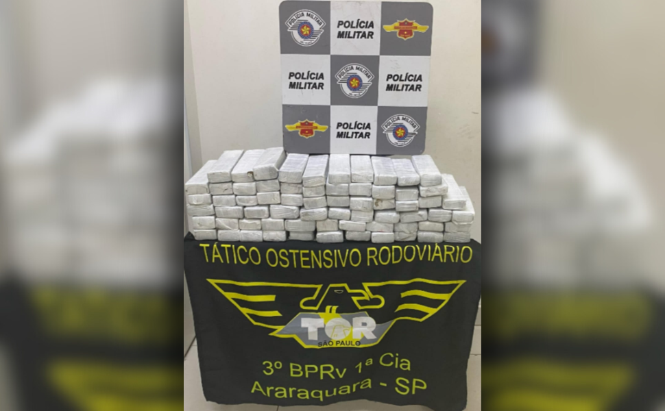 TOR prende homem com 36 kg de maconha em Araraquara (Foto: 3º BPRv)