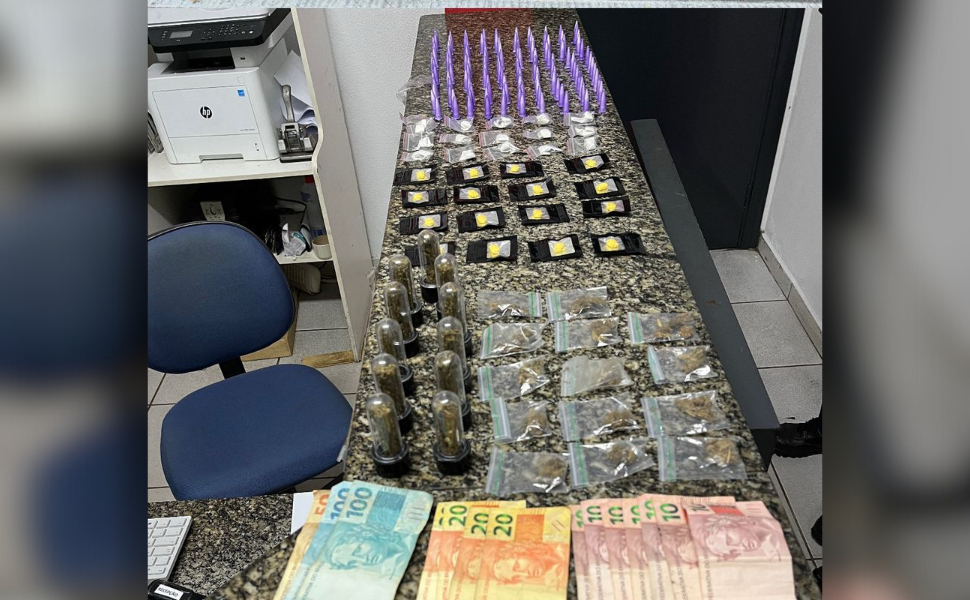 GCM de Jaguariúna prende homem por tráfico de drogas em condomínio (Foto: GCM/Jaguariúna)