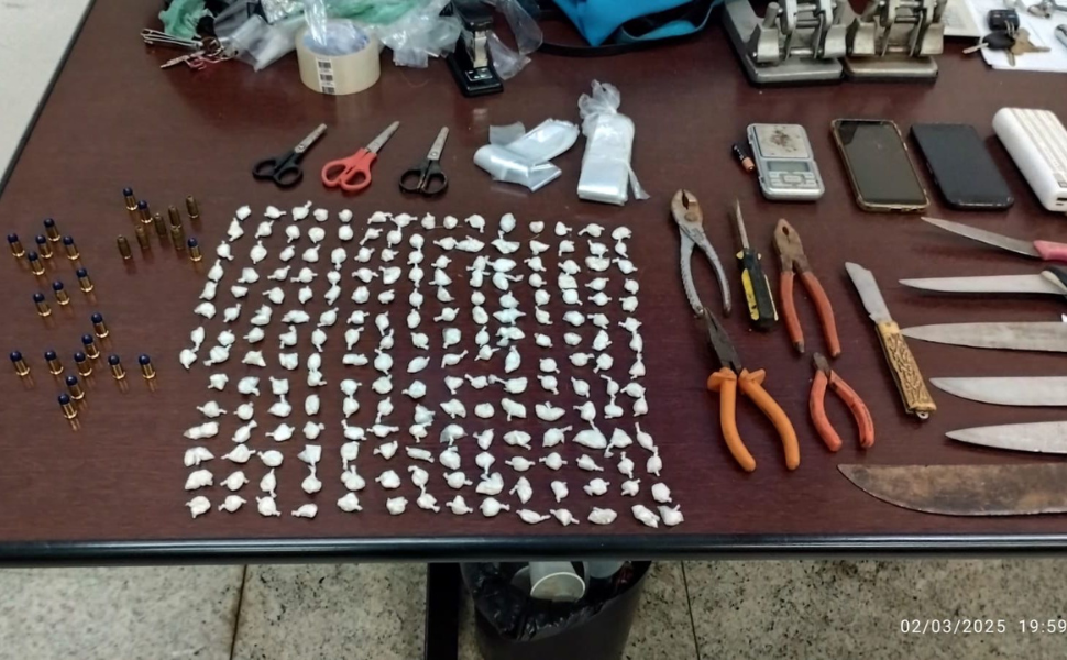 GCM de Americana prende homem por furto, tráfico de drogas e porte de munição (Foto: GCM/Americana)