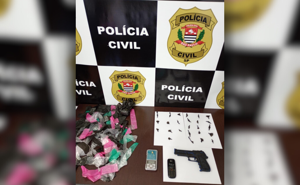 Polícia Civil prende indivíduo por tráfico de drogas em Santa Bárbara d’Oeste (Foto: Polícia Civil)