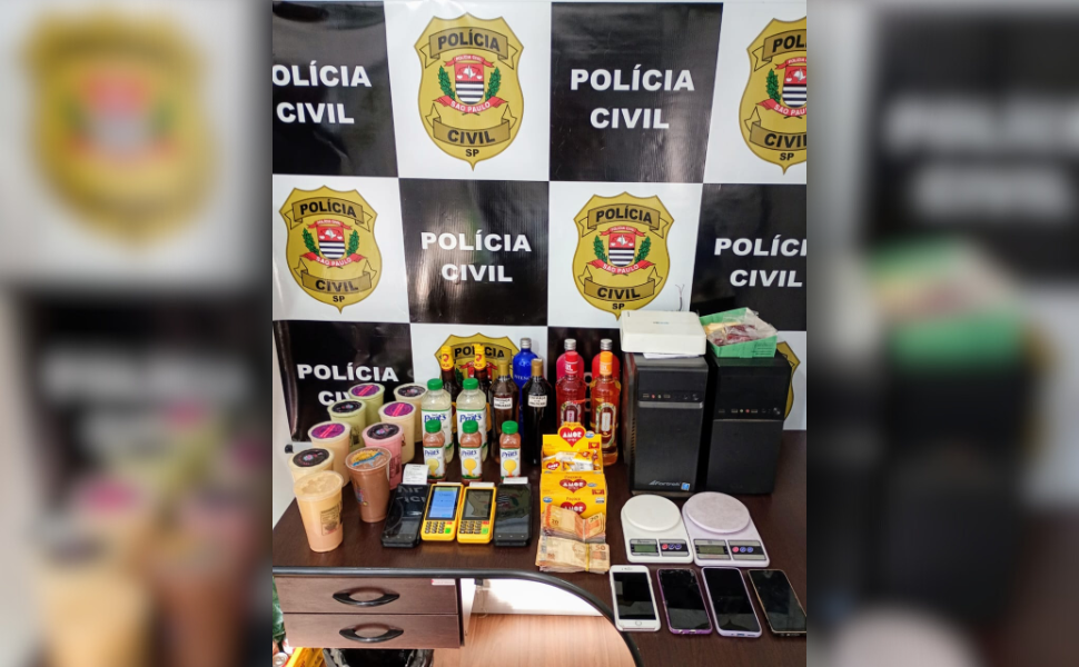 Polícia Civil desarticula ponto de tráfico de drogas em adega de Santa Bárbara d’Oeste (Foto: Polícia Civil)
