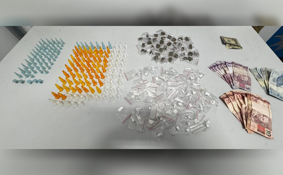 Polícia Militar prende indivíduo por tráfico de drogas em Campinas (Foto: 47º BPM/I)