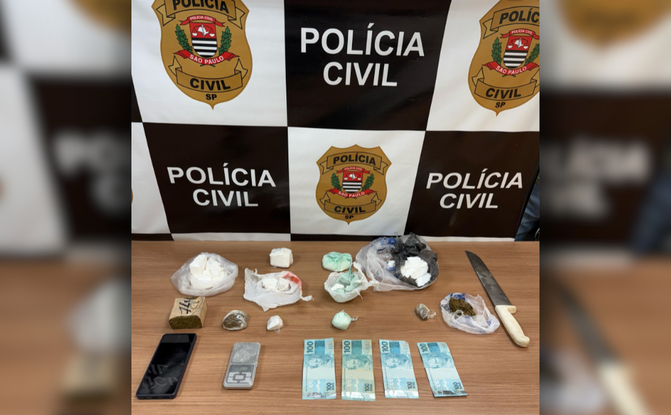 Polícia Civil prende indivíduo por tráfico de drogas em Piracicaba (Foto: Polícia Civil)