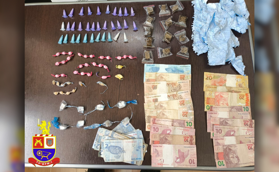Adolescente é apreendido por tráfico de drogas durante fiscalização em Americana (Foto: 19º BPM/I)