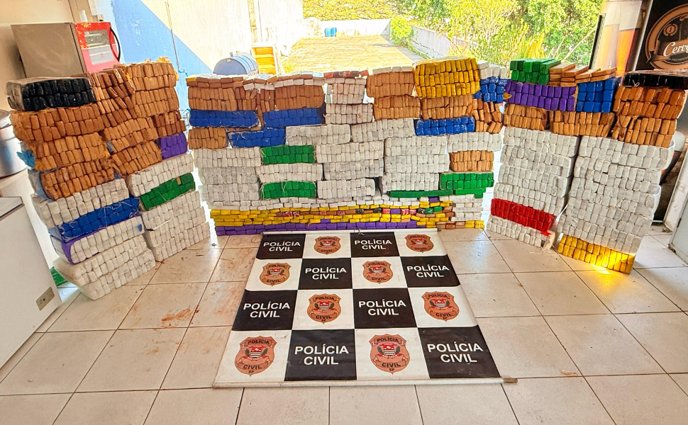 Polícia Civil intercepta caminhão com quase 2 toneladas de maconha em São Paulo (Foto: Polícia Civil)