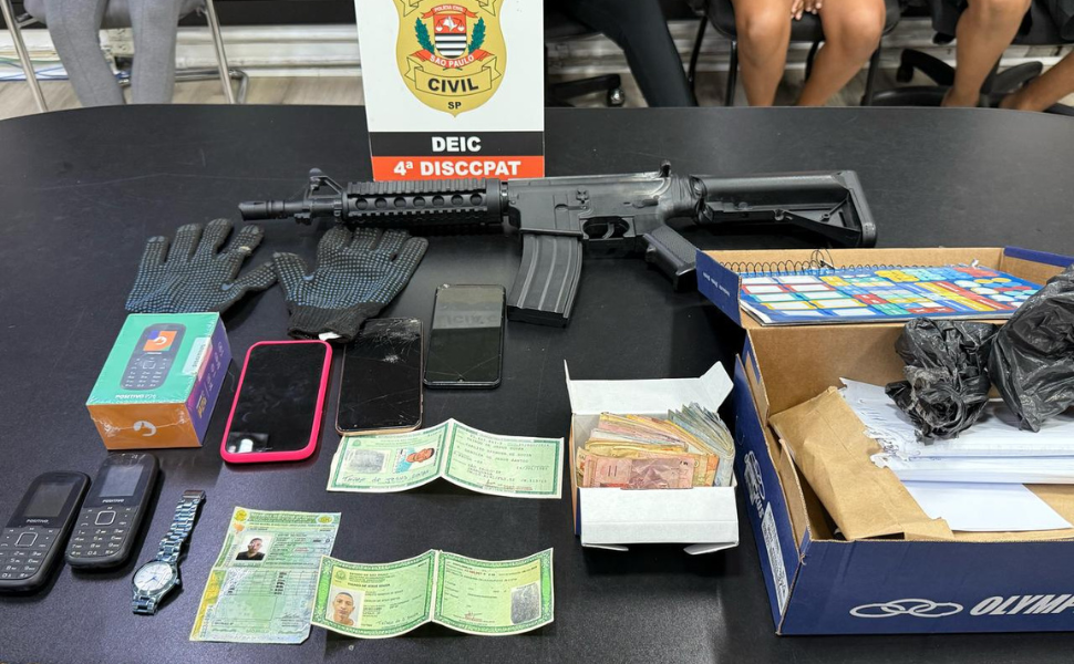 DEIC desarticula organização criminosa envolvida em roubos e tráfico em SP (Foto: Polícia Civil)