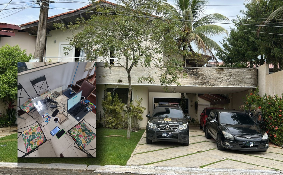 Polícia Civil desmantela central de estelionato no Guarujá (Foto: Polícia Civil)