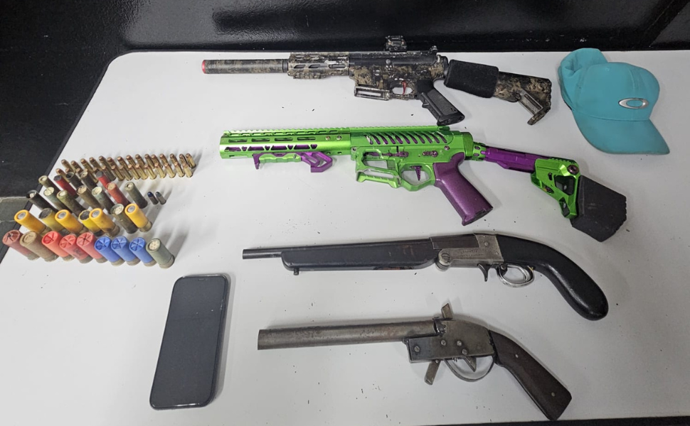 BAEP apreende armas, munições e objetos furtados em Campinas (Foto: 1º BAEP)