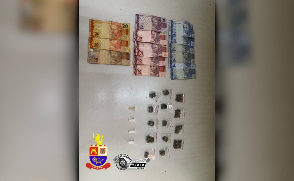 Adolescente é apreendido por tráfico de drogas em Americana (Foto: 19º BPM/I)