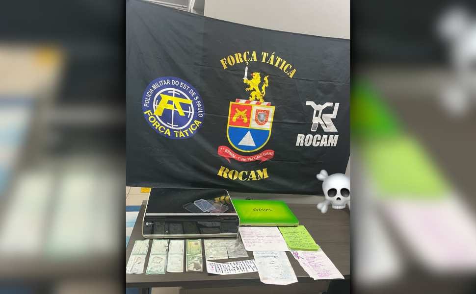 PM desmonta central de falsificação de documentos no centro de São Paulo (Foto: 7º BPM/M)