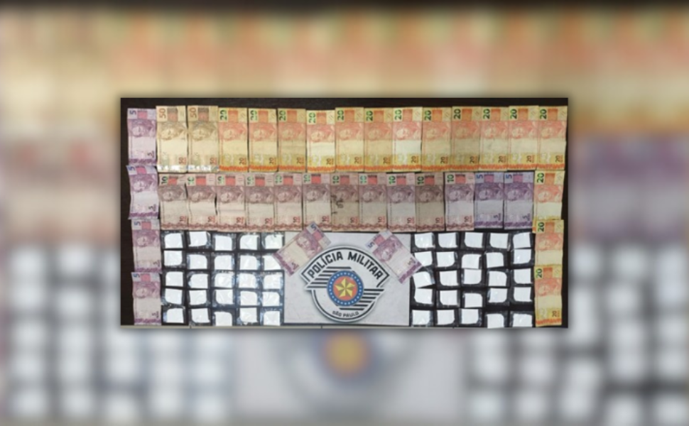 Dupla é detida por tráfico e posse de drogas em Sumaré (Foto: 48º BPM/I)
