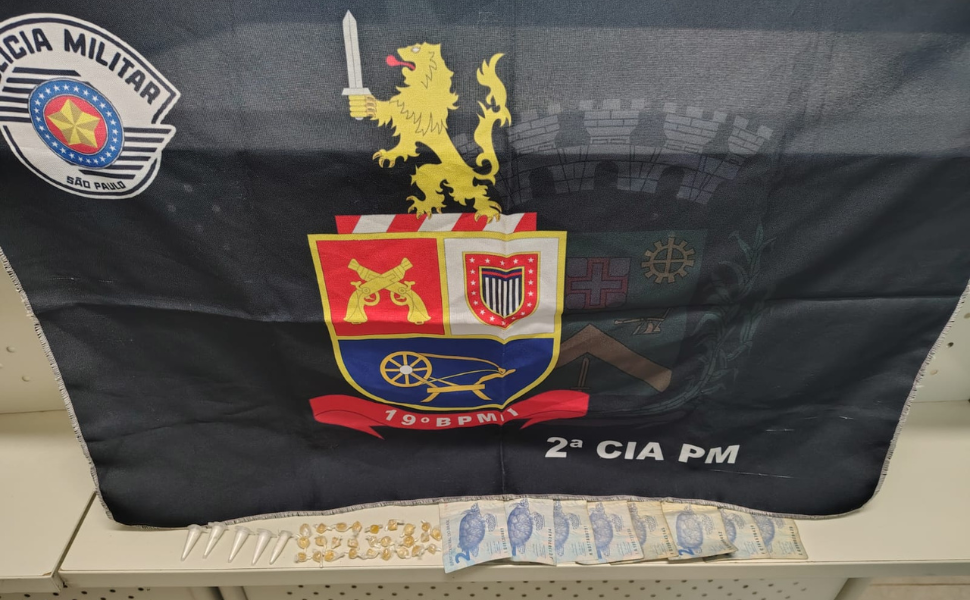 PM prende homem por tráfico de drogas em Santa Bárbara d’Oeste (Foto: 19º BPM/I)