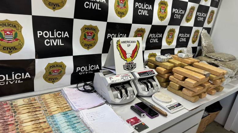 DISE de Americana apreende 43 kg de maconha na capital (Foto: Polícia Civil)