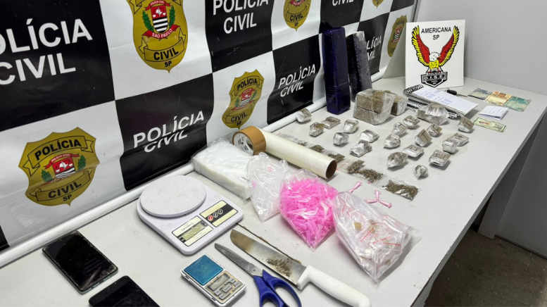 DISE prende foragido com mais de 3 kg de drogas em Americana (Foto: Polícia Civil)