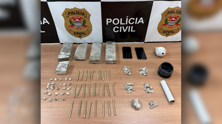 DISE prende integrante de facção por tráfico no Jardim Sônia, em Piracicaba (Foto: Polícia Civil)