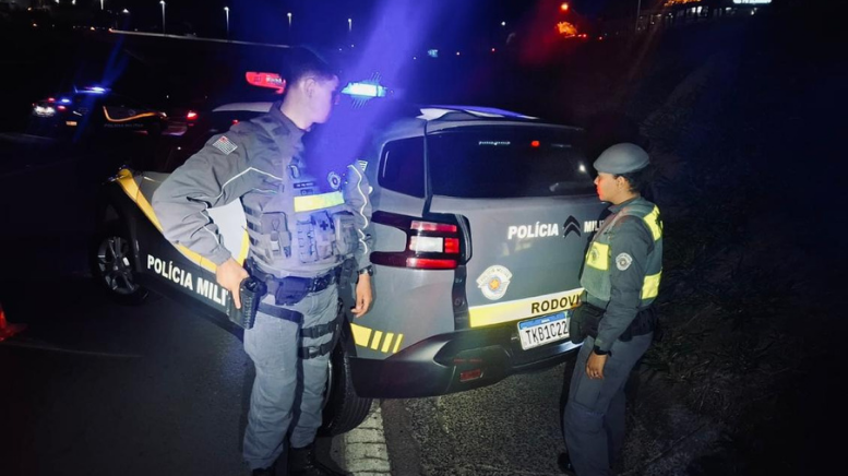 Polícia Rodoviária prende motorista por embriaguez ao volante na Santos Dumont (Foto: 4º BPRv)