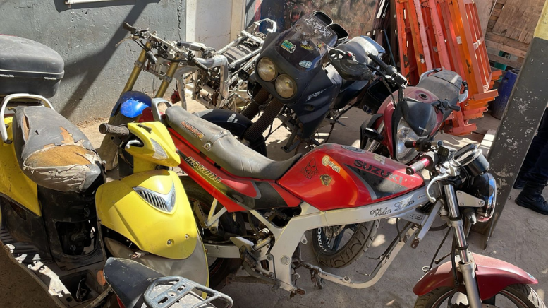 Polícia Civil localiza 17 motos desmontadas e adulteradas em Campinas (Foto: Polícia Civil)