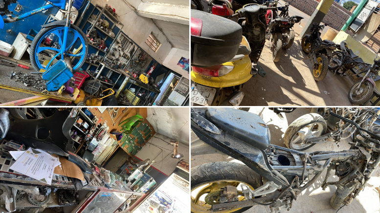 Polícia Civil localiza 17 motos desmontadas e adulteradas em Campinas (Foto: Polícia Civil)