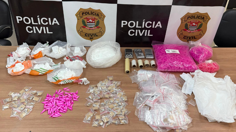 Polícia Civil prende mulher com mais de 1 kg de cocaína em condomínio de Piracicaba (Foto: Polícia Civil)