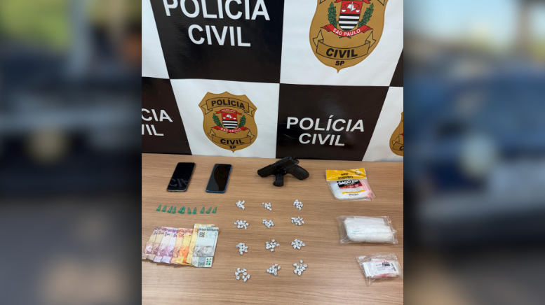 Polícia Civil prende homem por tráfico de drogas em Piracicaba (Foto: Polícia Civil)