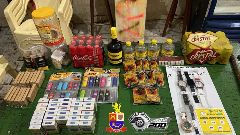 PM flagra tentativa de furto a bar e prende dois em Santa Bárbara d’Oeste (Foto: 19º BPM/I)