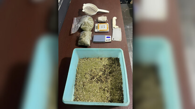 Homem é preso após PM sentir cheiro de maconha em residência de Hortolândia (Foto: 48º BPM/I)
