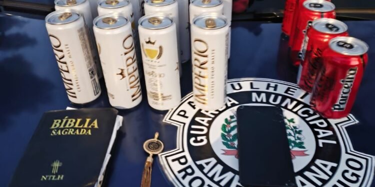 GCM de Americana prende homem por furto de bebidas e objetos em igreja no São Manoel