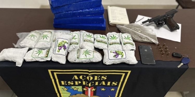 10º BAEP prende homem por tráfico de drogas e posse ilegal de arma de uso restrito em Sumaré.